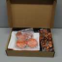 75 Pieces Basketball Team Gifts Set Includes 12 Pcs Makeup Bag 12 Ball Drawstring Bags 12 Hair Ties 12 Bracelets 12 Pcs Compact Mirror 12 Keychains (Orange Color,Basketball)