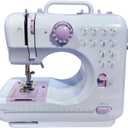 Havvix Portable Mini Electric Sewing Machine for Beginners with 12 Built-in Stitches, 2 Speed with Foot Pedal, LED Light, and Storage Drawer, Purple