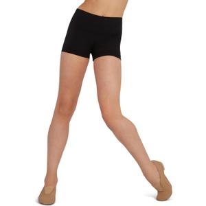 Capezio Girls' Team Basic Gusset Short (Medium, Black)