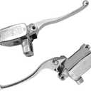 SecosAutoparts Brake Master Cylinder Clutch Lever Set Chrome Compatible with Suzuki Intruder 800 1994-2004 1400 1990-2004 1500 1998-2004 Fit for Boulevard C90 S50 S83 Fit for Honda VTX 1800 2002-2008