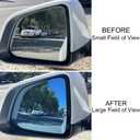 2Pcs Side Mirrors for Tesla Model X 2016-2025 Wide Angle Anti Glare Heat Defogging Blue Lens with Backing Plate