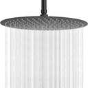 NearMoon Rain Shower Head, Ultra-Thin Design-Pressure Boosting, Awesome Some Experience, High Flow Stainless Steel Rainfall Head (16 Inch, Matte Black)