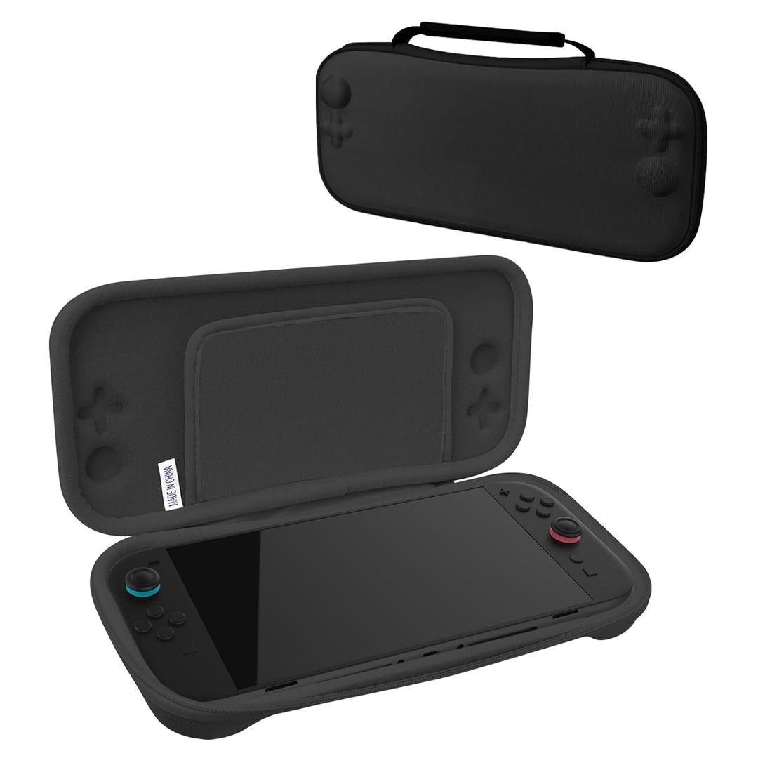Hermitshell Hard Case for Nintendo Switch 2 game controller 2025 (Black, Small)