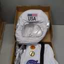 LANGXUN Kids Astronaut Halloween Costume Set, Boys Girls Space Suit Dress Up, Toddler Pilot Jumpsuit for Themed Party