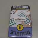 Front Porch Classics, Double 9 Colored Dot Dominoes Travel Tin Set, 2 to 8 Players Ages 8 to 99