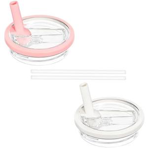 1 Pcs 40 oz Tumbler Flip Straw Lid Replacement Fit for Stanley Quencher, Spill Proof Splash Resistant Tumbler Lids Compatible with Stanley Cup, Reusable Tumbler Cover for Stanley Cup (White)