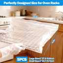 3 x XANGNIER 5 Pack No Scrub Oven Rack Cleaning Bags,No Cleaner Included,Simple to Use,No Messy Hands Reusable Leakproof Soaking Cleaner Bags for Removable Metal Rack,BBQ Grills,Grill Grate