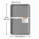 Waterproof Baby Changing Pad, Wide Portable Diaper Pad, Gray | LOLLIPOPERA Lightweight Firm foam pad, Easy Clean,Adjustable Safety Belt, Fits all Changing Table
