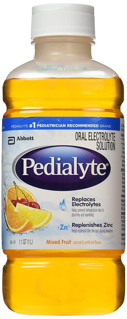 Pedialyte Oral Electrolyte Maintenance Solution, Fruit Flavor, 1 qt (1.8 fl oz) 1 lt