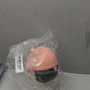 2 Pcs Plastic Mini Wastebasket Trash Can with Swing Lid with 120 Trash Bags, Tiny Desktop Waste Garbage Bin for Home, Office, Kitchen, Vanity Tabletop, Bedroom, Bathroom (Pink + Beige)