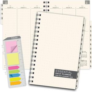 ESSENTIAL 2026-2027 Monthly & Weekly Planner with Tabs, 5"x8": 14 Months (May 2026 - June 2027), Professional, Simple, Easy-to-Use Design and Frosted Poly Cover for Extra Protection (Frosted)