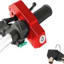 Motorcycle Handlebar Lock Tamper Resistant Weatherproof Aluminum Alloy Anti Theft Grip Lock for Scooters ATVs