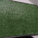 Petcozife Dog Grass Pad with Tray, 35"x23" Grass Pad for Dogs Potty with 2pcs Artificial Grass, Indoor Dog Litter Box for Balcony Apartment, Realistic, Washable, Less Odor