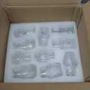 Glasseam Small Bud Vases for Centerpieces: 20PCS Mini Clear Glass Vase Set for Flowers Decor Wedding Party Baby Shower Dining - 2.7" Tiny Table Decorations Centerpiece