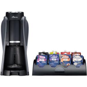 Flavia Aroma Brewer Bundle with 84 Freshpacks and 1 Merchandiser - Coffee Machine, Makes Coffee, Lattes, Tea, and other Hot or Iced Beverages, Multiple Brew Sizes, Black, Works ONLY with Freshpacks, BBD: 06/26/2026