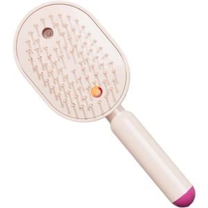 Wet Hair Brush Brushing Vibration Massager | with Red Light Electric Air Cushion Curly Hair Brush for Women Girls Home Spa Cleaning Grooming Styling Detangling Add Shine