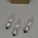 40W Incandescent Chandelier Bulbs - Crystal Clear, Torpedo Tip, Medium E26 Candelabra Base, Ideal for Chandeliers and Pendants, GE 40 Watt Equivalent, Soft White Light - 6 Pack
