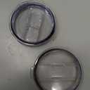 2 Replacement Lids for Stainless Steel Tumbler Travel Cup - Fits OF Inner diameter 3.7 to 3.74 INCH Yeti Rambler and others (Transparent) (30 OZ)