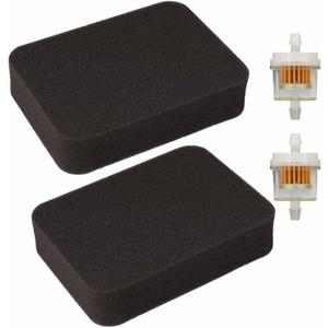 2 Pack 17211-899-000 Air Filter, Compatible with Honda Generator EB3000 EB3500 EB3500X EB5000X EB6500 EB6500X GP6500 EM3000 EM3500S EM5000 EM5000X EM5000SX 17211899000 Foam Air Filter Parts