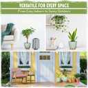 Self-Watering Pots for Indoor Plants 4 Pack, 6/8/10/12 Inch Outdoor Planters with Water Level Indicator&Deep Reservoir, Decorative Flower Pots for Indoor Plants,Home Decor (Green, 12+10+8+6 inch)