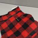 Malier Classic Plaid Fleece Dog Coat - Warm Winter Jacket with Pocket, Windproof for Small, Medium, Large Dogs (Red, X-Large)