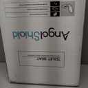 Black Elongated Toilet Seat Natural Wood Toilet Seat with Zinc Alloy Hinges, Easy to Install also Easy to Clean, Scratch Resistant Toilet Seat by Angol Shiold (Elongated, Black)