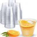 Prestee Pack of 400 Small Clear Plastic Cups - 5oz Disposable Cocktail Glasses - Stackable Plastic Party Tumblers for Serving Wine, Champagne, Punch, Soda, or Snacks