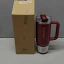 STANLEY Quencher ProTour Flip Straw Tumbler with Leakproof Lid | Built-In Straw & Handle | Cupholder Compatible for Travel | Insulated Stainless Steel Cup | BPA-Free (30 Ounces, Cranberry Gloss)