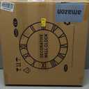 Large Wall Clock with Moving Gear, 50cm / 20 Inch Retro Wall Clock for Living Room Decor, Industrial Steampunk Decorative Wall Clock Vintage Bronze Gold Retro Wall Clock for Farmhouse Home