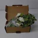 Anna's Whimsy 5.91FT Artificial Eucalyptus Garland with Flowers, Fake Flower Rose Gypsophila, Faux Floral Greenery Garland for Wedding Spring Home Party Craft Art Table Runner Decor (1PCS, Ivory White)