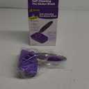 Hertzko Self Cleaning Slicker Brush for Dogs and Cats - Pet Hair Brush for Shedding Long and Short Hair - Easy Clean Retractable Bristles - Cat and Dog Grooming Tool - Purple