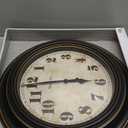 Westclox Traditional Large Wall Clock Battery-Operated Clock for Living Room, Bedroom, Office | Ideal Housewarming Gift (20 Inch, Rustwood)