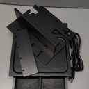 Black Wood Phone Docking Station for up to 3 Phones - Nightstand Organizer with Drawer for Valuables for Men & Women, Compatible With Apple Watch, Holds Phones, Tablets, Keys, Rings, Glasses, EDC