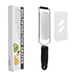 304 Stainless Steel Manual Grater Wide Plate Multifunctional Kitchen Tool for Cheese Lemon Ginger Garlic Onion Vegetables Fruits