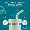 Pandaloo® Replacement Silicone Straw Tips – 4-Pack – Soft & Safe Sippy Spout Replacements – Fits Pandaloo Cups (Mason Jar & Stainless Steel) – BPA-Free, Food Grade Silicone – 5 Count