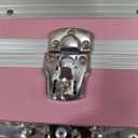 VEVOR Storage Trunk, Set of 2, Wooden Suitcase Storage Boxes with Padlocks, Large Trunk Includes Casters and 3 Metal Handles, Decorative Store Chest with Lids for Travel, Apartment, Dorm, Pink