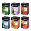 STASH Black Tea Variety Pack Caffeinated, 6 Boxes of 18-20 Tea Bags Each Orange Spice, Peach, Double Bergamot Earl Grey, Chai Spice, Super Irish Breakfast & Breakfast in Paris