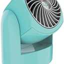 Vornado Flippi V6 Compact Air Circulator Fan, Quiet Portable Travel Fan for Desk or Bedroom, Adjustable Head, 2 Speeds, Bliss Blue