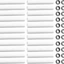 Onseeda 80mm Garage Door Hinge Quiet Roller Sleeves Hardware Tools Roller and Shaft Gaskets for Quiet Garage Door Rollers Bearing (22Pcs)