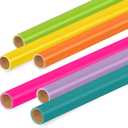 Skyygemm 6 Rolls Bulletin Board Paper Rolls,4 x 24 ft,Neon