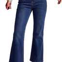 Astylish Jeans for Women Trendy Wide Leg High Waisted Ankle Bootcut Jeans Stretchy Straight Leg Flare Denim Pants (12, Bluing)