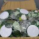 Hotop 24 Pcs Silk Rose Flower Balls,Forest Green