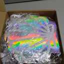 Locmeo 24 Pack Holographic Shell Gift Bags Mermaid Party Favor Bags with Iridescent Shell Cards for Mermaid Themed Supplies Ocean Under the Sea Party Favors
