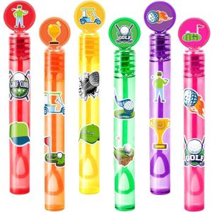 Golf Party Favors for Kids  24PCS Sports-Themed Mini Bubble Wands, Great for Birthday Supplies, Pinata Fillers, Goodie Bags & Classroom Rewards