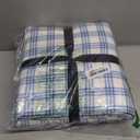 Eddie Bauer - Full Bed Sheets, Cotton Flannel Bedding Set with Matching Pillowcases, Brushed for Extra Softness, Deep Pocket, Oeko-Tex Certified (Arrowhead Tartan Blue)