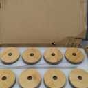 NETANY [ 8pcs Set ] Drinking Glasses with Bamboo Lids and Glass Straw - 16oz Glass Cups, Beer Glasses, Iced Coffee Glasses, Cute Tea Cup, Ideal for Cocktail, Whiskey, Gift - 2 Cleaning Brushes