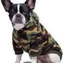 Camo French Bulldog Clothes Dog Hoodie Sweatshirts with Pockets for Small Dogs Puppy Chihuahua Coat Clothing Pet Cat Hoodie Fleece Dog Sweaters Costume