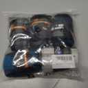 Wildarms 5 Pack Mens Crew Boot Socks Breathable Durable Cushioned Work Socks Athletic Socks with Moisture Wicking for Hiking (8-10, Black)