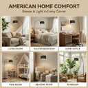 Arc Floor Lamp with Fan Head, Dimmable Floor Lamps with Remote, 3 Color Temperatures Adjustable Standing Lamp, Bright Reading Floor Lamp with Marble Base for Living Room Bedroom