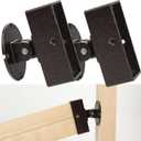 Swivel Railing Connector Brackets (2-Pack) - 3.6"x1.6" Aluminum Angled Post Supports for Deck ,Stairs,Fence, Porches, Pavilions, Pergolas-Includes Screws-Easy Vertical Adjustment